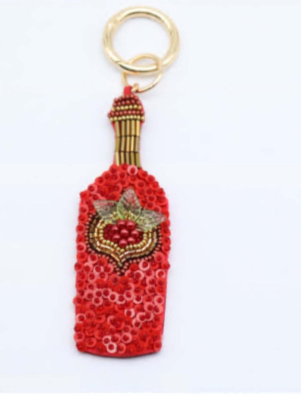 Free People Embellished Wine Bottle Bag Charm